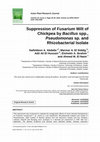 Research paper thumbnail of Suppression of Fusarium Wilt of Chickpea by Bacillus spp., Pseudomonas sp. and Rhizobacterial Isolate