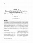 Research paper thumbnail of Dataveillance and Information Privacy Concerns