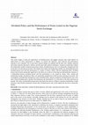 Research paper thumbnail of Dividend Policy and the Performance of Firms Listed on the Nigerian Stock Exchange