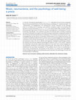 Research paper thumbnail of Music, neuroscience, and the psychology of well-being: A précis