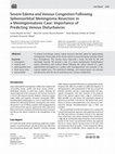 Research paper thumbnail of Severe Edema and Venous Congestion Following Sphenoorbital Meningioma Resection in a Meningiomatosis Case: Importance of Predicting Venous Disturbances