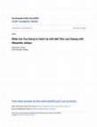 Research paper thumbnail of When Are You Going to Catch Up with Me? Shu Lea Cheang with Alexandra Juhasz