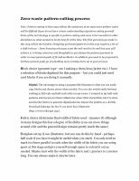 Research paper thumbnail of Zero-waste Pattern Cutting