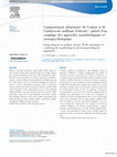 Research paper thumbnail of Comportement alimentaire de l’enfant et de l’adolescent souffrant d’obésité : intérêt d’un couplage des approches neurobiologique et neuropsychologique