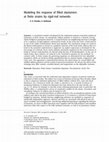 Research paper thumbnail of Modeling the response of filled elastomers at finite strains by rigid-rod networks