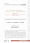 Research paper thumbnail of El Apocalipsis, un libro de resistencia social: aportes éticos y morales