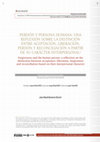 Research paper thumbnail of Perdón y persona humana: una reflexión sobre la distinción entre aceptación, liberación, perdón y reconciliación a partir de su carácter interpersonal