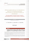 Research paper thumbnail of From sacred ritual to theatrical protest: interdisciplinary spectrum of theater studies in Indonesia