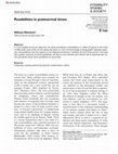 Research paper thumbnail of Possibilities in postnormal times