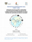 Research paper thumbnail of Proyecto Colaborartorio Azul Fase II: Propuesta de Evaluación y Monitoreo Co-Participativo sobre los Efectos del Cambio Climático en el Patrimonio Cultural Costero de Cartagena de Indias, Colombia