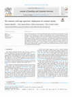 Research paper thumbnail of The customer retail app experience: Implications for customer loyalty