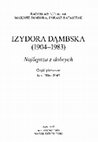 Research paper thumbnail of Izydora Dąmbska (1904–1983). Najlepsza z dobrych, Część pierwsza: Lata 1904–1945, (Fundamenta 117) Kęty: Wydawnictwo Marek Derewiecki, 2024.