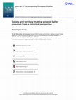 Research paper thumbnail of Society and Territory: Making Sense of Italian Populism from a Historical Perspective