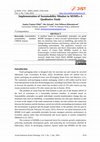 Research paper thumbnail of Implementation of Sustainability Mindset in MSMEs-A Qualitative Study
