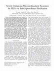 Research paper thumbnail of SENSE: Enhancing Microarchitectural Awareness for TEEs via Subscription-Based Notification