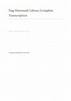 Research paper thumbnail of Nag Hammadi Library Complete Transcription