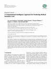 Research paper thumbnail of A Computational Intelligence Approach for Predicting Medical Insurance Cost