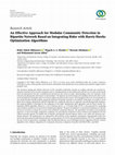 Research paper thumbnail of An Effective Approach for Modular Community Detection in Bipartite Network Based on Integrating Rider with Harris Hawks Optimization Algorithms