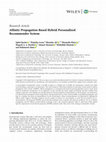 Research paper thumbnail of Affinity Propagation-Based Hybrid Personalized Recommender System