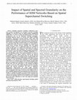 Research paper thumbnail of Impact of Spatial and Spectral Granularity on the Performance of SDM Networks Based on Spatial Superchannel Switching