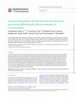 Research paper thumbnail of Causal manipulation of feed-forward and recurrent processing differentially affects measures of consciousness