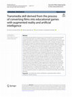 Research paper thumbnail of Transmedia skill derived from the process of converting films into educational games with augmented reality and artificial intelligence