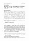 Research paper thumbnail of The origin and fate of a Hindustani Grammatica and a Thesaurus by François Marie de Tours 1703-1704