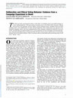 Research paper thumbnail of Deliberation and Ethical Voting Behavior: Evidence from a Campaign Experiment in Benin