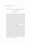 Research paper thumbnail of Review of Qu'est-ce que la philosophie indienne? (Eltschinger-Ratie')