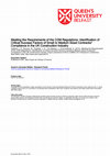 Research paper thumbnail of Meeting the Requirements of the CDM Regulations: Identification of Critical Success Factors of Small to Medium Sized Contractor’ Compliance in the UK Construction Industry