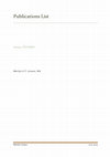 Research paper thumbnail of Publication List - Martijn Linssen; 2024, October