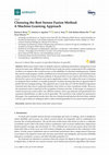 Research paper thumbnail of Choosing the Best Sensor Fusion Method: A Machine-Learning Approach