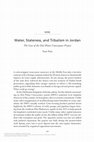 Research paper thumbnail of Jordan Disi Water and Tribalism Chapter