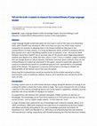 Research paper thumbnail of Tell me the truth: A system to measure the trustworthiness of Large Language Models