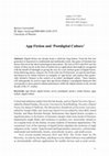 Research paper thumbnail of App Fiction and 'Postdigital Culture'