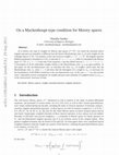 Research paper thumbnail of On a Muckenhoupt-type condition for Morrey spaces