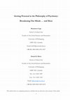 Research paper thumbnail of Getting Personal in the Philosophy of Psychiatry: Broadening Our Minds … and More