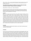 Research paper thumbnail of International branch campuses: The influences of country of origin and campus environment on students’ institution choices and satisfaction