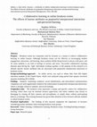 Research paper thumbnail of Collaborative learning in online breakout rooms: The effects of learner attributes on purposeful interpersonal interaction and perceived learning