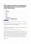Research paper thumbnail of PhD candidate (1,0 FTE) or Postdoctoral researcher (1,0 FTE) in Ancient Central Asian (Tarim Basin) Contact Linguistics