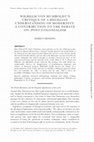 Research paper thumbnail of Wilhelm von Humboldt’s Critique of a Hegelian Understanding of Modernity. A Contribution to the Debate on (Post)Colonialism