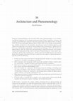Research paper thumbnail of Architecture and Phenomenology (2023)