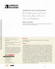 Research paper thumbnail of Refeudalization and Law: From the Rule of Law to Ties of Allegiance