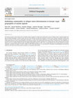 Research paper thumbnail of Rethinking commonality in refugee status determination in Europe: Legal geographies of asylum appeals