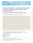 Research paper thumbnail of Coming off cannabis: a cognitive and magnetic resonance imaging study in patients with multiple sclerosis