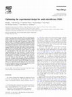 Research paper thumbnail of Optimizing the experimental design for ankle dorsiflexion fMRI