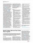 Research paper thumbnail of Neural Coding: Rate and Time Codes Work Together