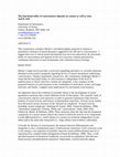 Research paper thumbnail of The functional utility of consciousness depends on content as well as on state