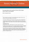 Research paper thumbnail of Too many ghosts in the machine [Review] Beth Singler (2019) Ghost in the Machine