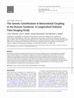 Research paper thumbnail of The Genetic Contributions to Maturational Coupling in the Human Cerebrum: A Longitudinal Pediatric Twin Imaging Study